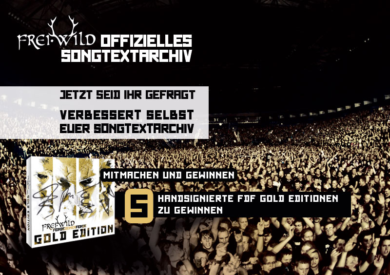 Offizielles Frei.Wild Songtexarchiv: UMFRAGE mit Gewinnspiel