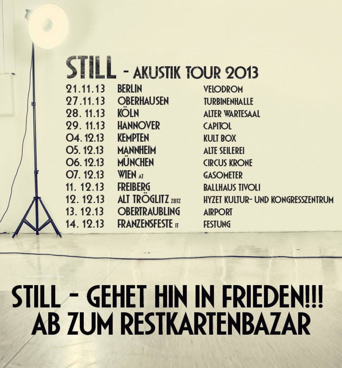 StillTour Restkarten Blog Frei.Wild