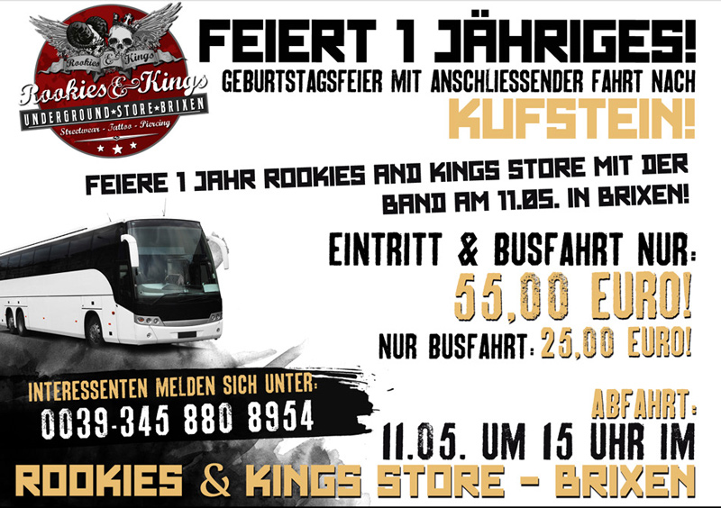 Rookies and Kings Store feiert Geburtstag