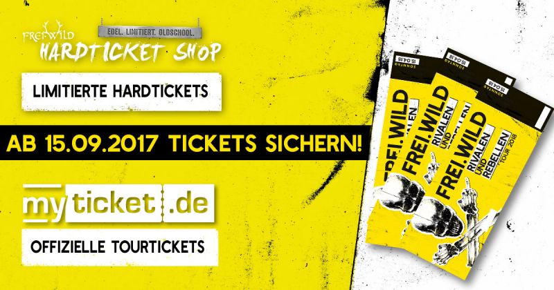 RIVALEN UND REBELLEN TOUR - AB DEM 15.09.2017 TICKETS SICHERN !
