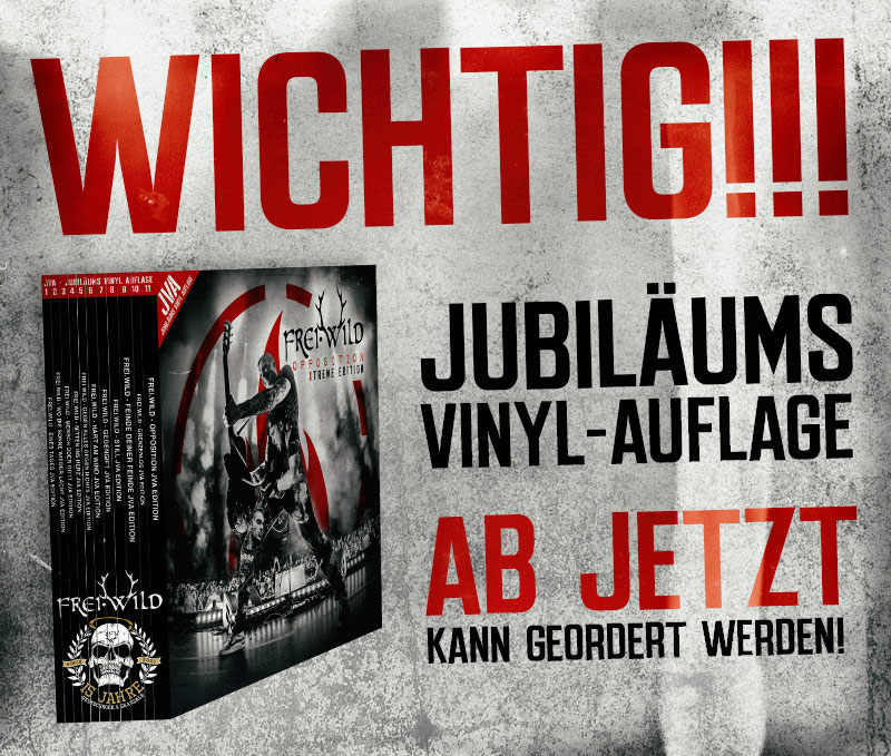 WICHTIG! JUBILÄUMS VINYL-AUFLAGE! Ab jetzt kann geordert werden ...