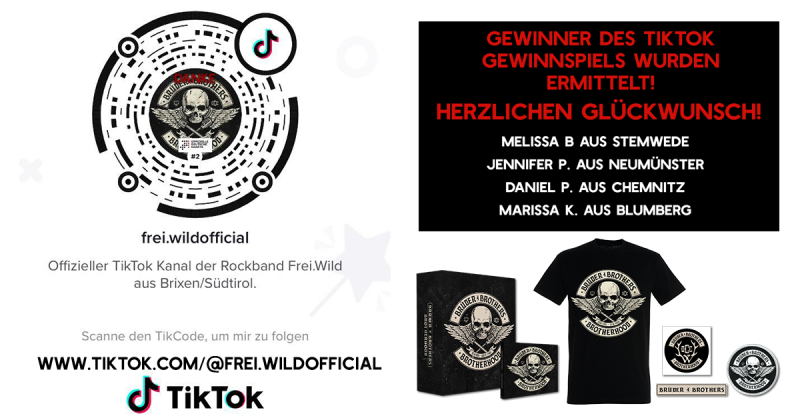 Gewinner des TikTok Gewinnspiels wurden ermittelt!