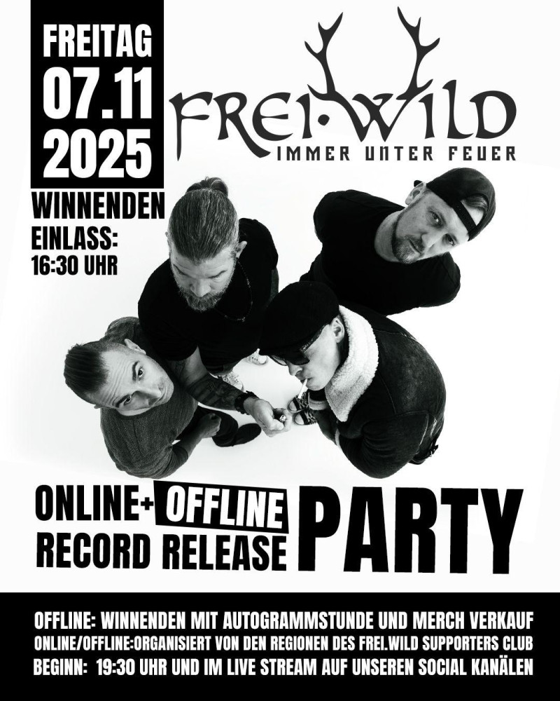 IUF Online + Offline RecordReleaseParty am 07. November 2025 in Winnenden