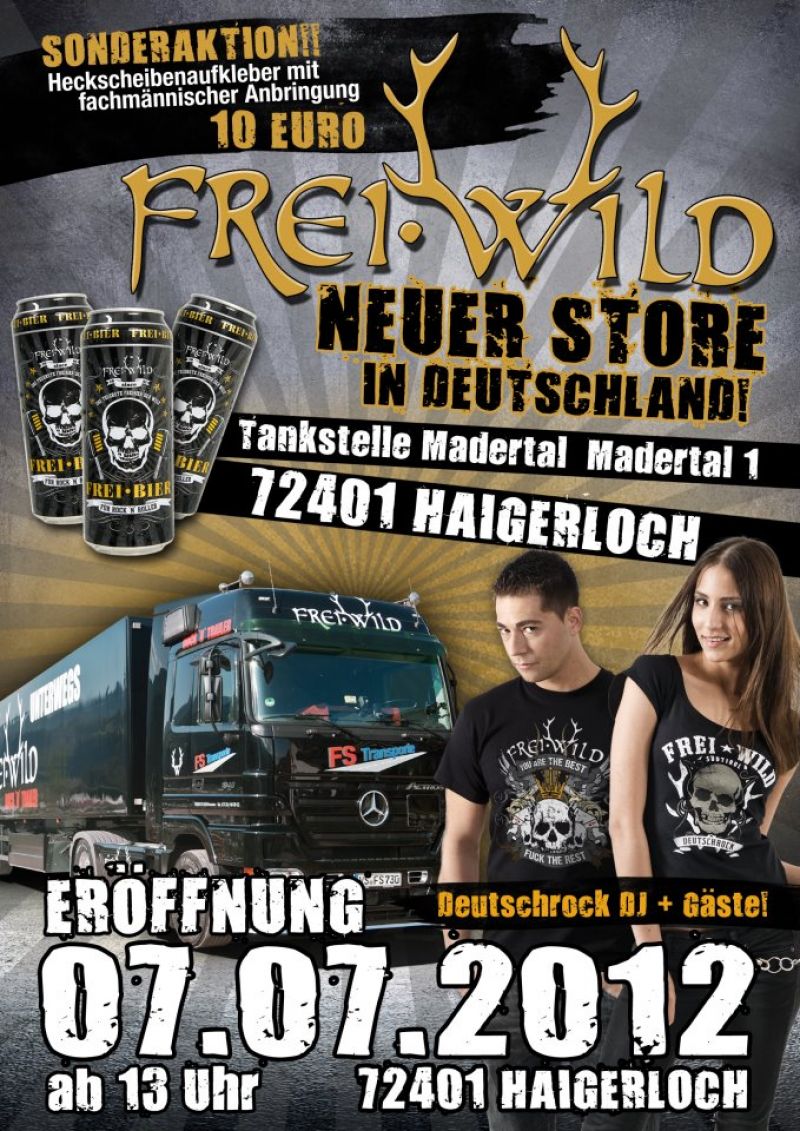 Eröffnung des ersten Frei.Wild Store in Deutschland!