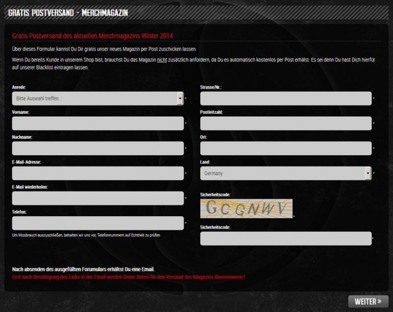 Frei.Wild "OPPOSITION" DAS Magazin GRATIS zu Dir nach Hause !