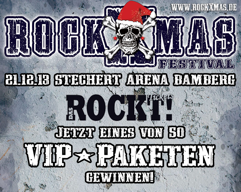 DasRockt Magazin und Rock-X-Mas Festival verlosen 50 HAMMERGEILE VIP Pakete