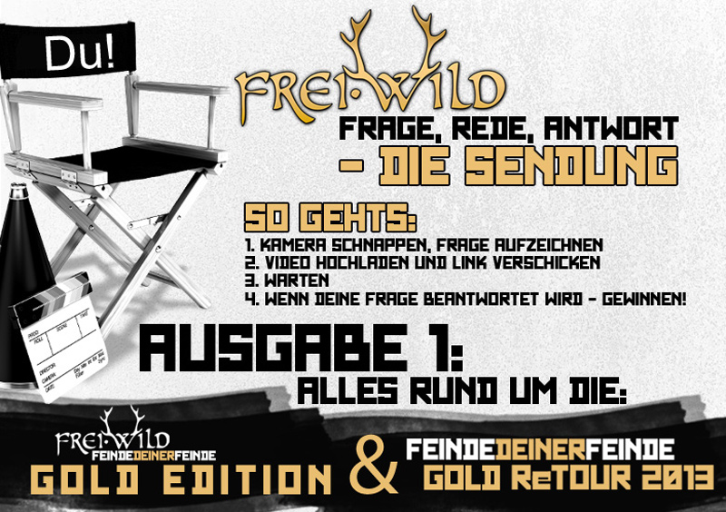 Frei.Wild- Gold Edition und Gold- Retour: Frage, Rede, Antwort, die Sendung
