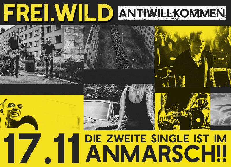 17.11.= ANTIWILLKOMMEN, die zweite Single ist im Anmarsch !