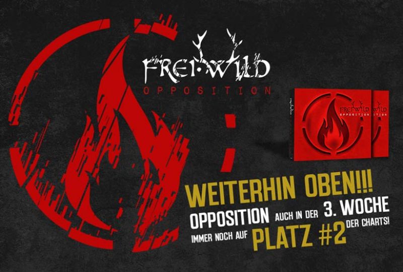"Opposition" weiterhin ganz klar in der Mehrheit! Aktuell Chart Pos. 2 in GER & Pos. 6 in AT